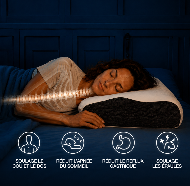L'oreiller ergonomique 4 zones