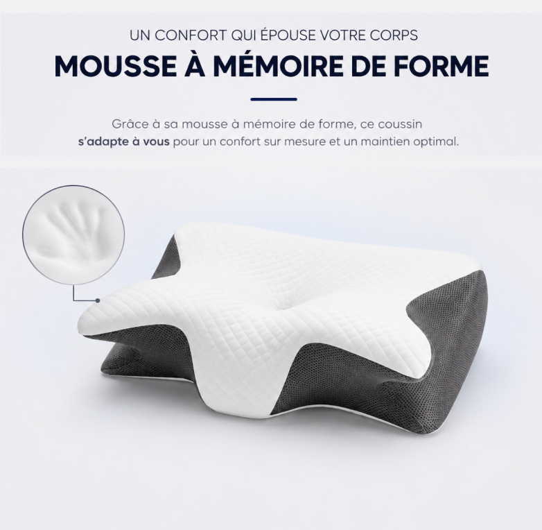 L'oreiller ergonomique 4 zones