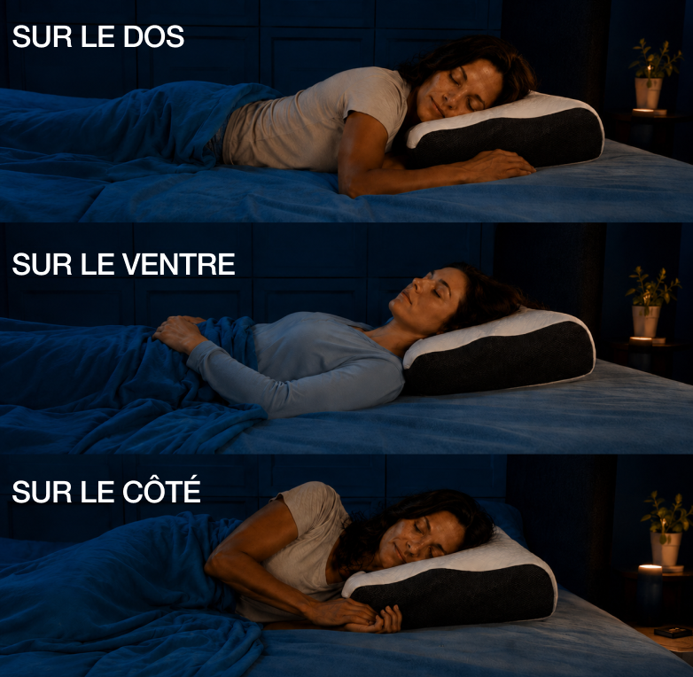 L'oreiller ergonomique 4 zones