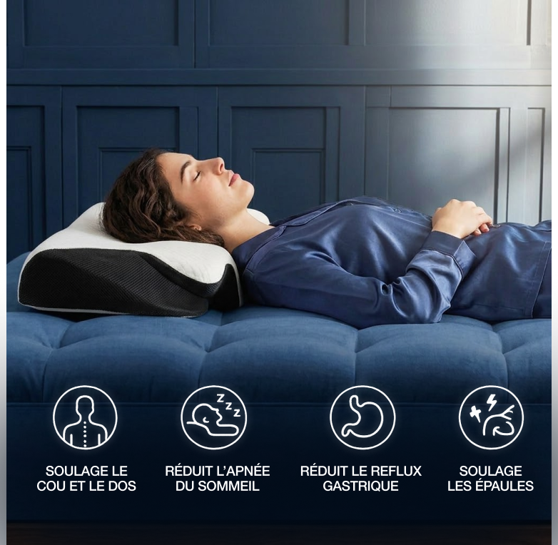 L'oreiller ergonomique 4 zones